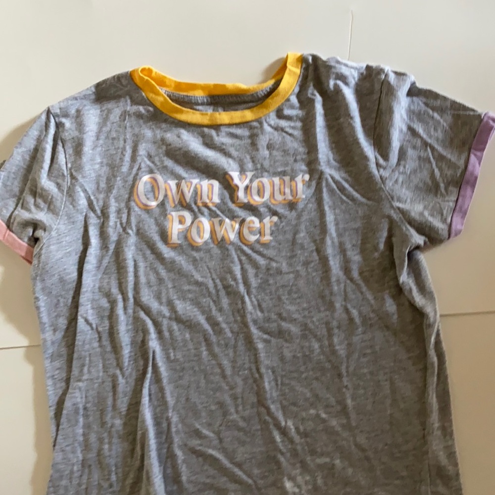 Gray fun message top